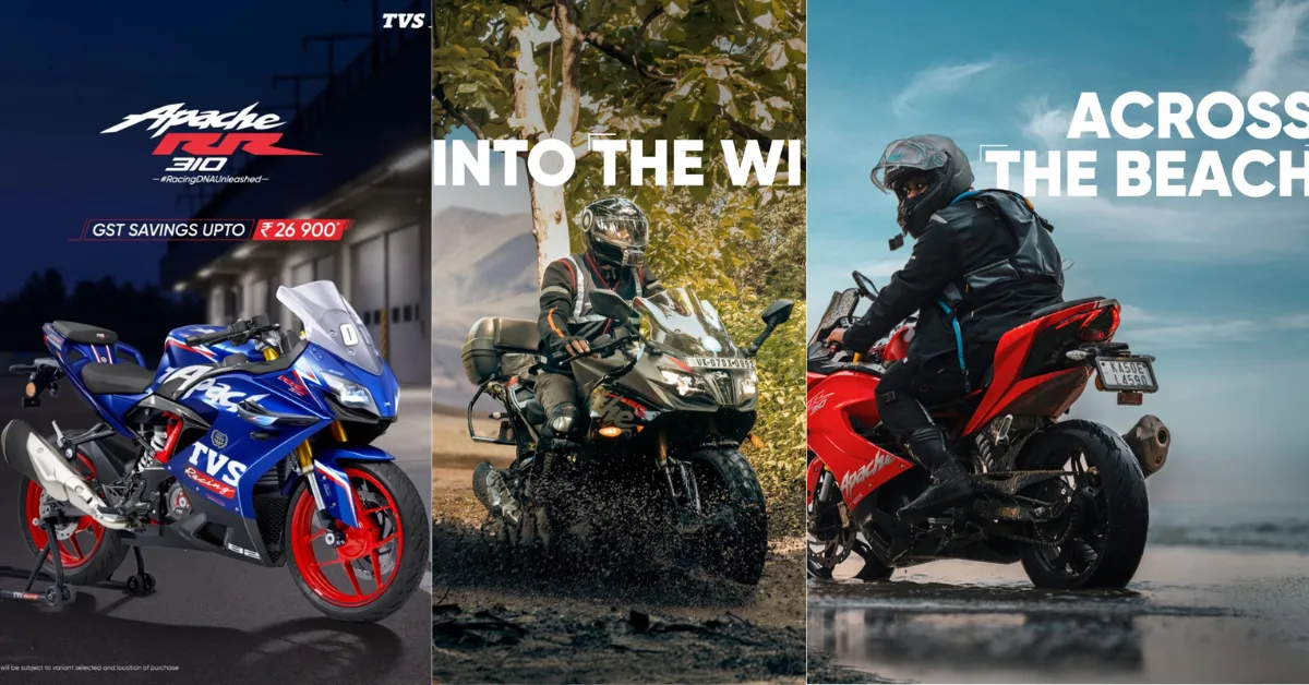 tvs apache rr310 price reduction Photo © TVS Apache Series